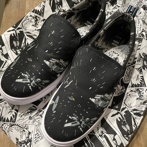 Toms Star Wars shoes - worn once! With dust cover bag